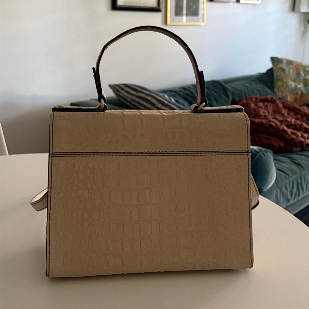 🐊 Kate Spade Crocodile Embossed Leather Top Handle Purse - Picture 4 of 16
